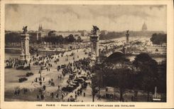 CPA Paris Pont Alexandre III et L'Esplanade des Invalides
