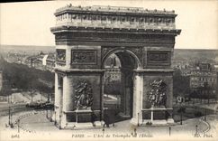 CPA Paris L'Arc de Triomphe de l'Etoile