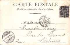 CPA Paris Maison Dufayel Dome central Carte 1898