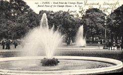 CPA Paris Rond Point des Champs Elysees