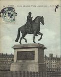 CPA Paris Statue de Henri IV sur le Pont Neuf