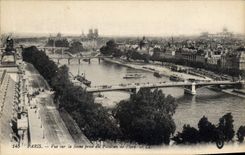 CPA Paris Vue sur la Seine prise du Pavillon de Flore