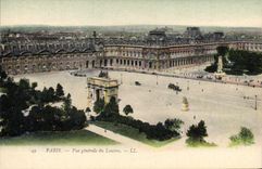 CPA Paris Vue generale du Louvre