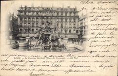 CPA Lyon Fontaine Bartholdi (Place des Terreaux)