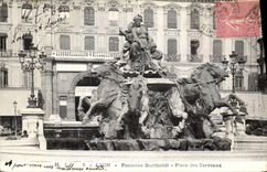 CPA Lyon Fontaine Bartholdi Place des Terreaux