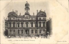 CPA Lyon L'Hotel de Ville (Place des Terreaux)