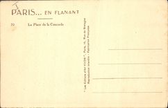 CPA Paris En Flanant La Place de la Concorde