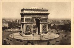 CPA Paris en flanant L'Arc de Triomphe et la Place de l'Etoile
