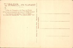 CPA Paris en flanant L'Arc de Triomphe et la Place de l'Etoile