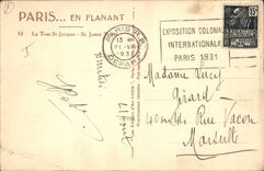 CPA Paris en flanant La tour St Jacques