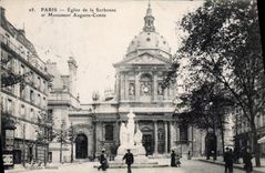 CPA Paris Eglise de la Sorbonne et Monument Auguste Comte