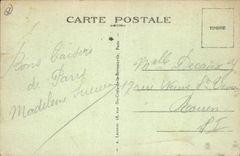 CPA Paris Panorama pris vsers la Tour St Jacques (a gauche) le Theatre Sarah Bernhardt et la Seine