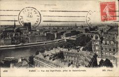 CPA Paris Vue des Sept Ponts prise de Saint Gervais
