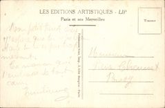 CPA Paris La Tour Eiffel Elephant