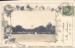 CPA Chateau de Versailles Facade Ensemble exterieur