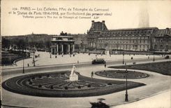 CPA Paris Les Zuileries l'Arc de Triomphe du Carrousel