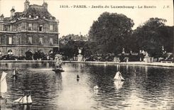 CPA Paris Jardin du Luxembourg Le Bassin
