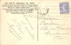 CPA Paris La Place de l'Etoile et l'Arc de Triomphe
