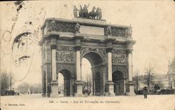 CPA Paris Arc de Triomphe du Carrousel