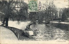 CPA Paris Parc Montsouris Vue du Lac