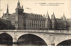 CPA Paris La Seine et le Palais de Justice
