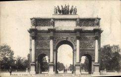 CPA Paris L'Arc de Triomphe du Carrousel (Jardin des Tuileries)