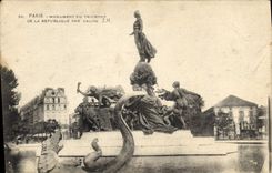 CPA Paris Monument du Triomphe de la Republique par Dalou