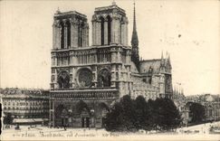 CPA Paris Notre Dame vue d'ensemble