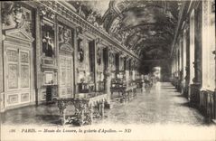 CPA Paris Musee du Louvre la galerie d'Apollon