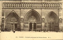 CPA Paris Portait principal de Notre Dame