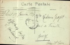 CPA Paris Le Louvre le jardin et les Champs Elysees