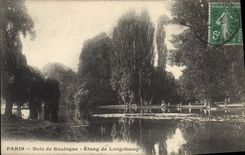CPA Paris Bois de Boulogne Etang de Longchamp