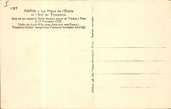CPA Paris La Place de l'Etoile