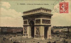 CPA Paris L'Arc du Triomphe de l'Etoile