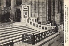 CPA Basilique du Sacre Coeur de Montmartre La Table de Communion et la rampe du Choeur