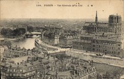 CPA Paris Vue generale de la Cite