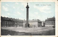 CPA Paris La Colonne Vendome