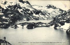 CPA Dauphine Les Lacs Carre et Cottapen aux Sept Laux