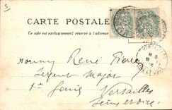 CPA Bordeaux Place et Fontaine Amedee Larrieu