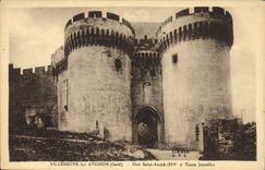 CPA Villeneuve les Avignon (Gard) Fort Saint Andre Tours jumelles
