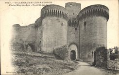 CPA Villeneuve les Avignon Porte Moyen Age Fort St Andre