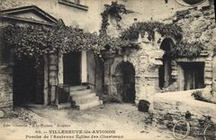 CPA Villeneuve les Avignon Porche de l'Ancienne Eglise des Chartreux Velo Cycle
