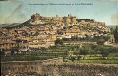 CPA Vue panoramique de Villeneuve les Avignon et le fort Saint Andre