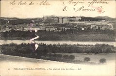 CPA Villeneuve les Avignon Vue generale prise des Doms