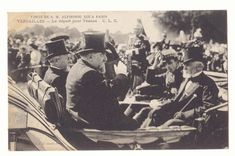 Visite de S M Aphonse XIII a Paris CPA Le depart pour Trianon