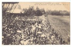 Visite de S M Alphonse XIII a Paris CPA revue de Vincennes Au pied des Tribunes