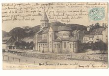 Auvergne CPA La Bourboule L'eglise et le rocher