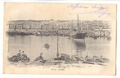 Algerie Alger CPA Bateau