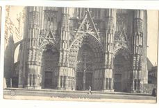 Tours CPA Portail de la cathedrale