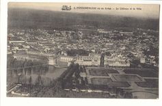 Fontainebleau CPA vu en avion Le chateau et la ville